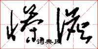 刘少英惨澹草书怎么写