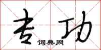 段相林专功行书怎么写