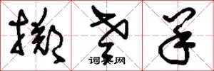 刘少英掷老羊草书怎么写