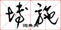 刘少英博施草书怎么写