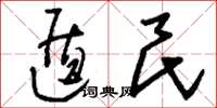 刘少英遁民草书怎么写