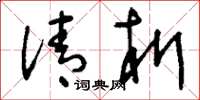 刘少英清析草书怎么写