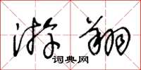 王冬龄游翔草书怎么写