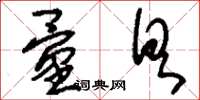 刘少英量具草书怎么写