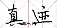 段相林真迹行书怎么写