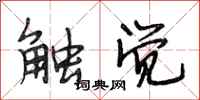 段相林触觉行书怎么写