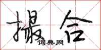 段相林撮合行书怎么写