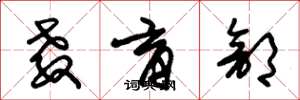 朱锡荣教育部草书怎么写