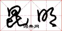 朱锡荣昆明草书怎么写