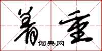朱锡荣着重草书怎么写
