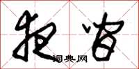 朱锡荣夜间草书怎么写