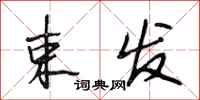 段相林束发行书怎么写