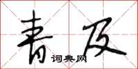 段相林青及行书怎么写