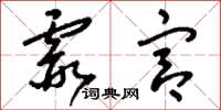 刘少英霞宫草书怎么写