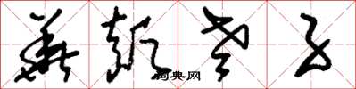 刘少英华颠老子草书怎么写
