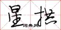 段相林星拱行书怎么写