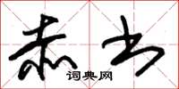 朱锡荣赤书草书怎么写