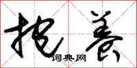 朱锡荣抱养草书怎么写