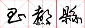 朱锡荣昌都县草书怎么写