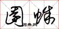 朱锡荣园蛛草书怎么写