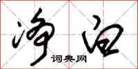 朱锡荣净白草书怎么写