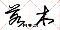 朱锡荣若木草书怎么写