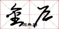 朱锡荣金户草书怎么写