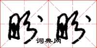 朱锡荣盼盼草书怎么写