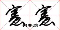 朱锡荣宪宪草书怎么写
