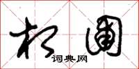 朱锡荣相圃草书怎么写