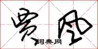 朱锡荣贾风草书怎么写