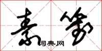 朱锡荣素笺草书怎么写