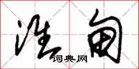 朱锡荣淮甸草书怎么写