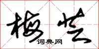 朱锡荣梅芝草书怎么写