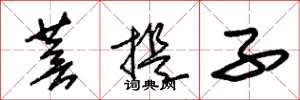朱锡荣菩提子草书怎么写