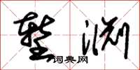 朱锡荣堑渊草书怎么写