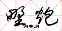 朱锡荣野炮草书怎么写