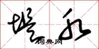 朱锡荣堤水草书怎么写