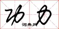 朱锡荣功力草书怎么写