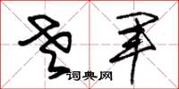 朱锡荣老军草书怎么写