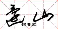朱锡荣还山草书怎么写