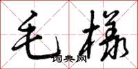 曾庆福毛样草书怎么写