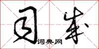 曾庆福司成草书怎么写