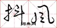 曾庆福抖风草书怎么写