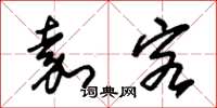 朱锡荣嘉客草书怎么写