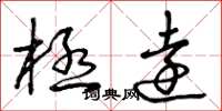 曾庆福极远草书怎么写
