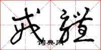曾庆福戒体草书怎么写