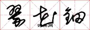 朱锡荣翠花钿草书怎么写