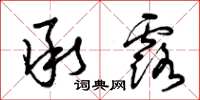 曾庆福承露草书怎么写