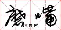 朱锡荣磨嘴草书怎么写